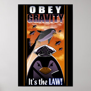 Obey Gravity Poster