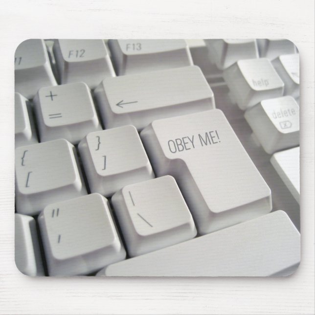 Obey Me! Keyboard Mouse Pad (Front)