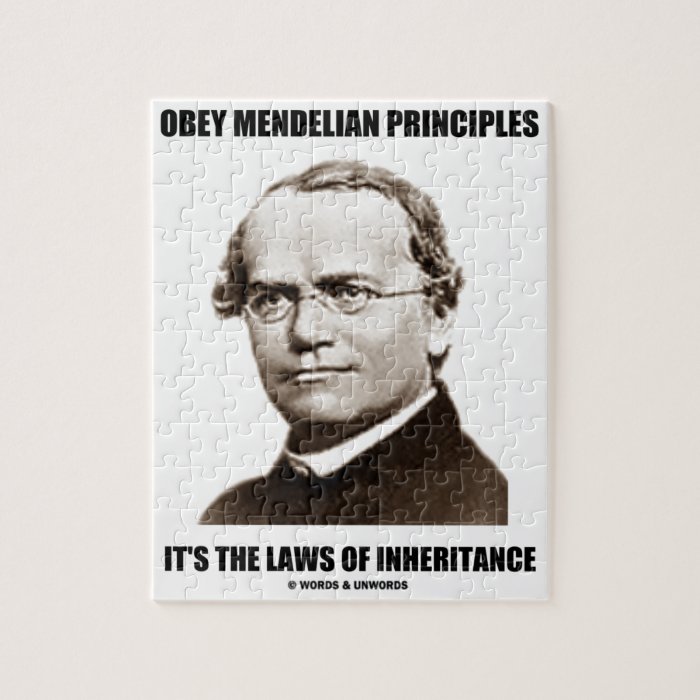 Obey Mendelian Laws Of Inheritance (Gregor Mendel) Jigsaw Puzzle