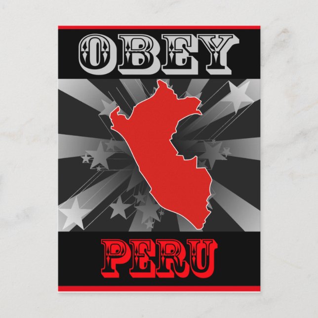 Obey Peru Postcard (Front)