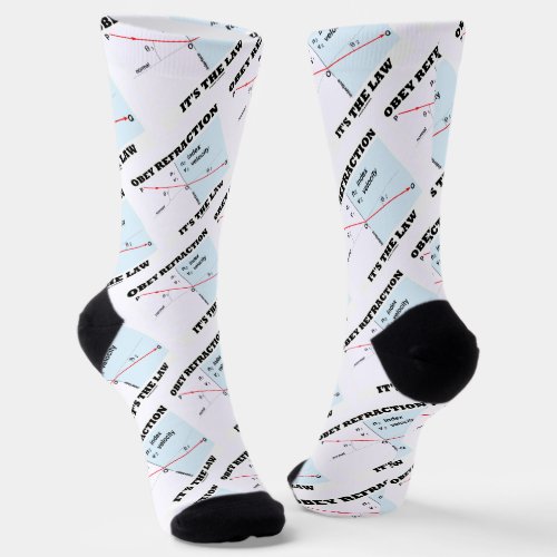 Obey Refraction Its The Law Snells Law Physics Socks