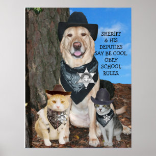 OBEY SCHOOL RULES. POSTER