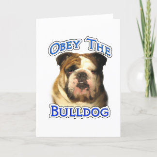Obey the Bulldog Holiday Card