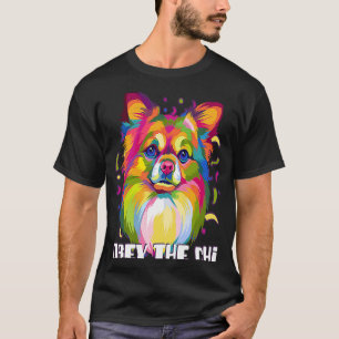 Obey the Chi Chihuahua Animal Pun Chiwawa Animal M T-Shirt