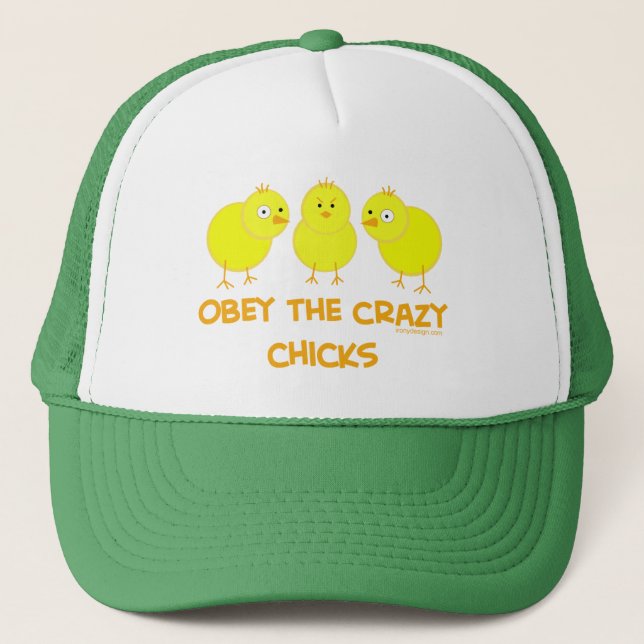 Obey The Crazy Chicks Trucker Hat (Front)