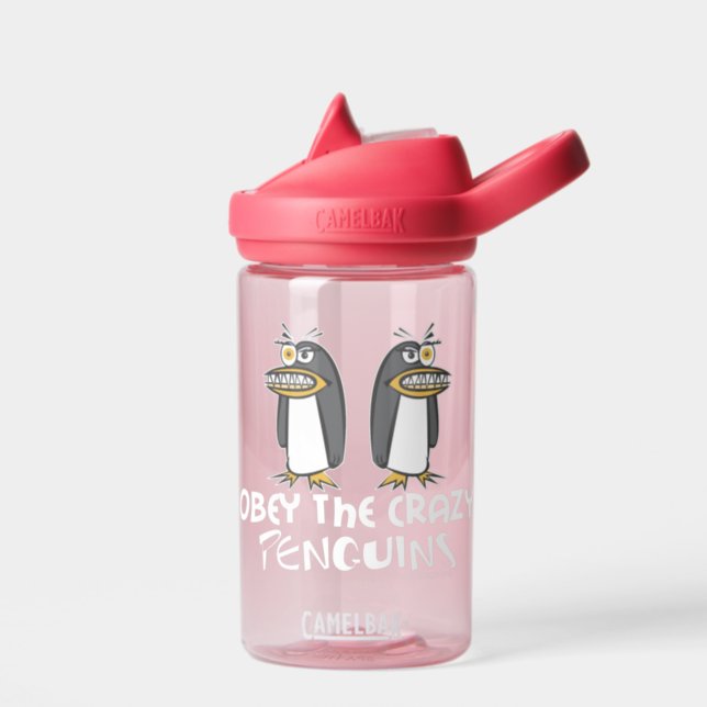 Obey The Crazy Penguins CamelBak Water Bottle (Left)