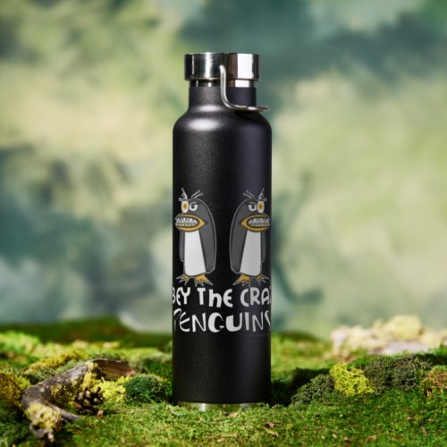 Obey The Crazy Penguins Water Bottle