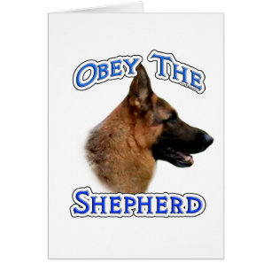 Obey the German Shepherd Cards