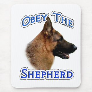 Obey the German Shepherd Mouse Pad