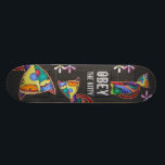 Obey The Kitty Skateboard<br><div class="desc">Celestial Cat Art - "Celestial Cat" is a celebration of the feline both in fantasy and reality. Cats are very spiritual beings and can be associated with the celestial realm. A very UNIQUE cat hand painted and highly detailed. Add your own text to our fully customizable cat lover products &...</div>