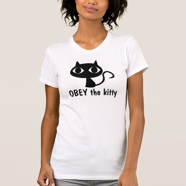 Obey the kitty T-shirt (Front)