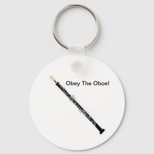 Obey The Oboe! Keychain (Front)
