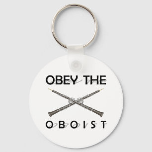 Obey the Oboist Keychain