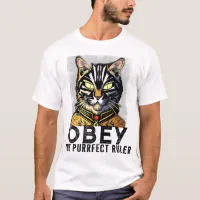 Obey cat shirt best sale