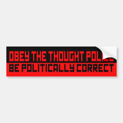 obey the thought police bumper sticker