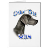 Obey the Weimaraner (Front)