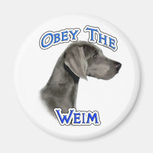 Obey the Weimaraner - Magnet