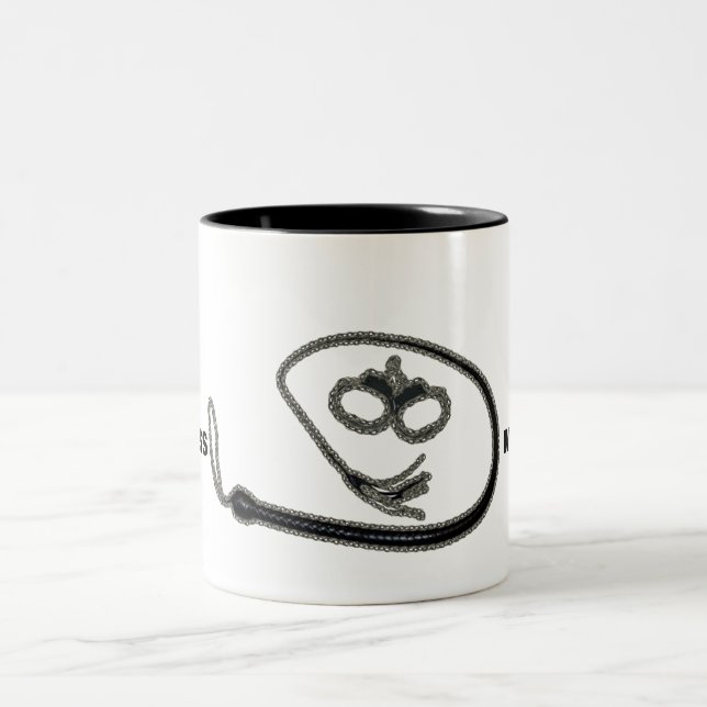 OBEY THY MISTRESS Two-Tone COFFEE MUG (Center)