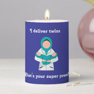 OBGYN Appreciation Twin Delivery Candle