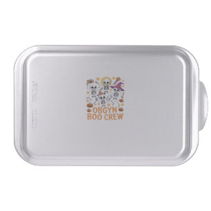 OBGYN Boo Crew Nurse Skeleton Dancing Halloween Sp Cake Pan