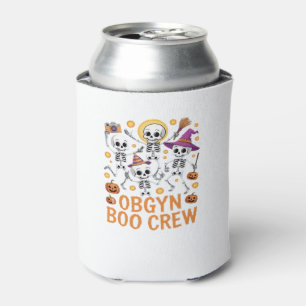 OBGYN Boo Crew Nurse Skeleton Dancing Halloween Sp Can Cooler