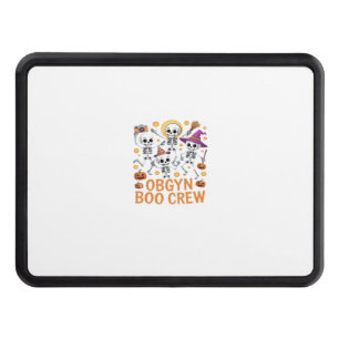 OBGYN Boo Crew Nurse Skeleton Dancing Halloween Sp Hitch Cover