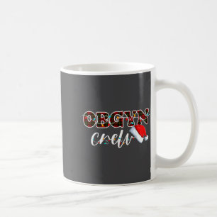 Obgyn Crew Christmas Lights Santa Hat Coffee Mug