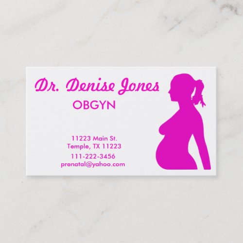 OBGYN Doctor Business Card