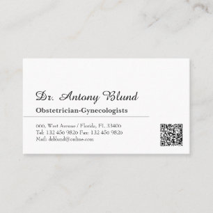 OBGYN Obstetrician Gynecologists Doctor physician Business Card