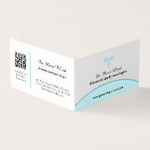 OBGYN Teal Modern Elegant w/ QR code