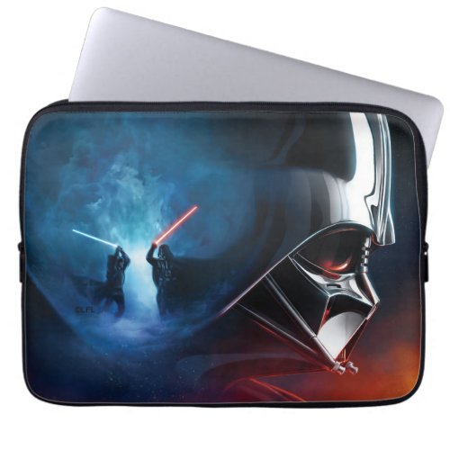 Obi_Wan Kenobi  Darth Vader Duel Collage Laptop Sleeve