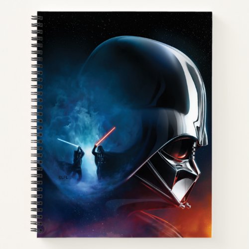 Obi_Wan Kenobi  Darth Vader Duel Collage Notebook