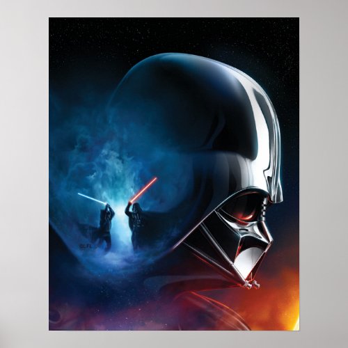 Obi_Wan Kenobi  Darth Vader Duel Collage Poster