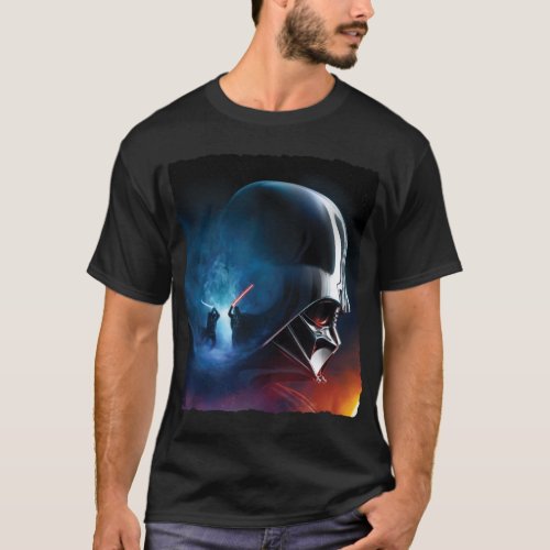 Obi_Wan Kenobi  Darth Vader Duel Collage T_Shirt