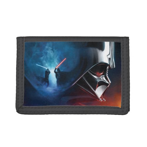 Obi_Wan Kenobi  Darth Vader Duel Collage Trifold Wallet