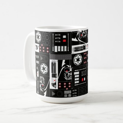 Obi_Wan Kenobi  Darth Vader Icon Collage Pattern Coffee Mug