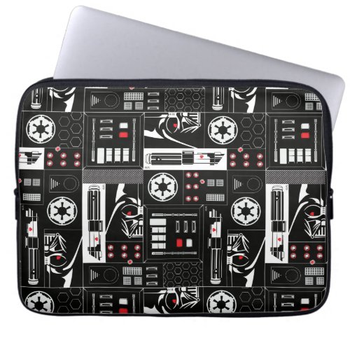 Obi_Wan Kenobi  Darth Vader Icon Collage Pattern Laptop Sleeve