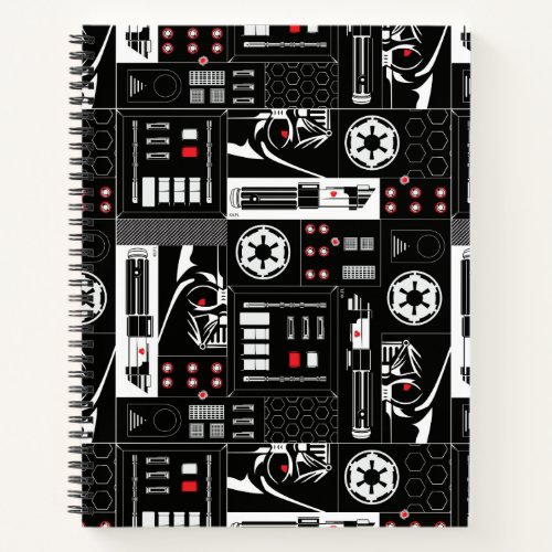 Obi_Wan Kenobi  Darth Vader Icon Collage Pattern Notebook