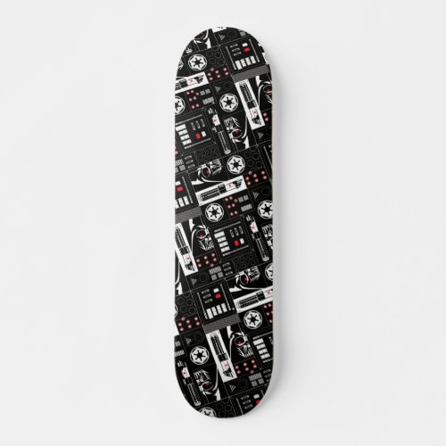 Obi_Wan Kenobi  Darth Vader Icon Collage Pattern Skateboard