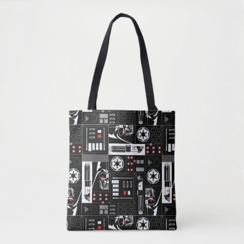 Obi_Wan Kenobi  Darth Vader Icon Collage Pattern Tote Bag