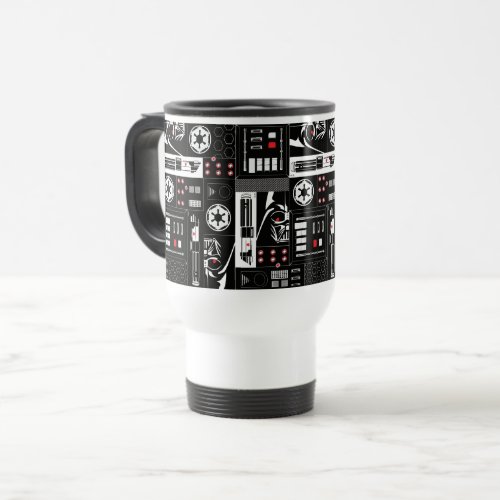 Obi_Wan Kenobi  Darth Vader Icon Collage Pattern Travel Mug