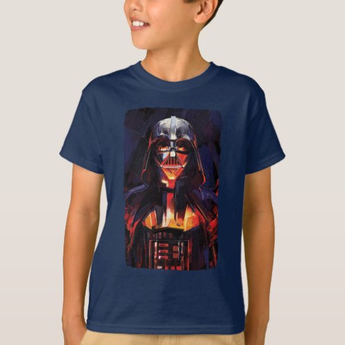 Obi_Wan Kenobi  Darth Vader Painted Illustration T_Shirt