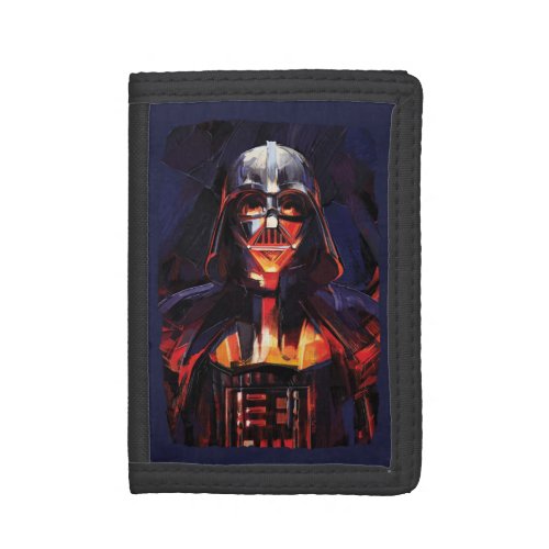 Obi_Wan Kenobi  Darth Vader Painted Illustration Trifold Wallet