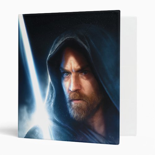 Obi_Wan Kenobi  Galaxy Lightsaber Illustration 3 Ring Binder