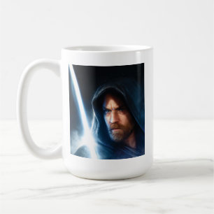 Obi-Wan Kenobi   Galaxy Lightsaber Illustration Coffee Mug