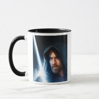 Obi-Wan Kenobi | Galaxy Lightsaber Illustration Mug