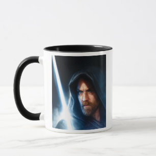 Obi-Wan Kenobi   Galaxy Lightsaber Illustration Mug
