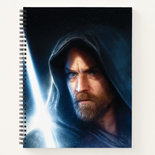 Obi_Wan Kenobi  Galaxy Lightsaber Illustration Notebook