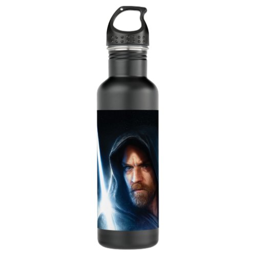 Obi_Wan Kenobi  Galaxy Lightsaber Illustration Stainless Steel Water Bottle
