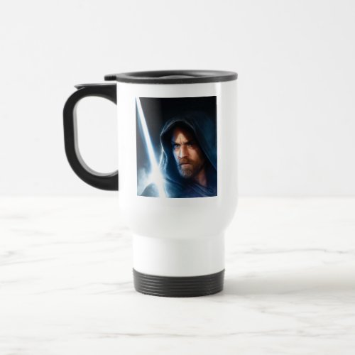 Obi_Wan Kenobi  Galaxy Lightsaber Illustration Travel Mug